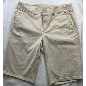 Ann Taylor LOFT Women's Size 8 Curvy Bermuda Tan Shorts